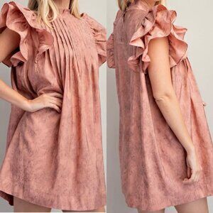 Glam Passing By Dress Blush Size Small